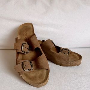 Yokono leather sandals size 8 made in Spain. Like new worn 1-2 times